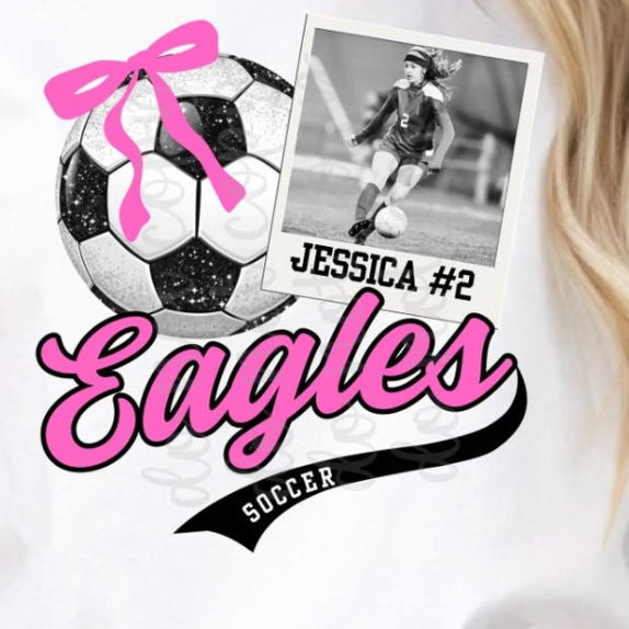 Sparkle Soccer Photo Tee
