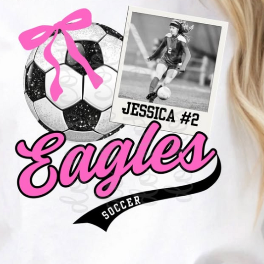 Sparkle Soccer Photo Tee