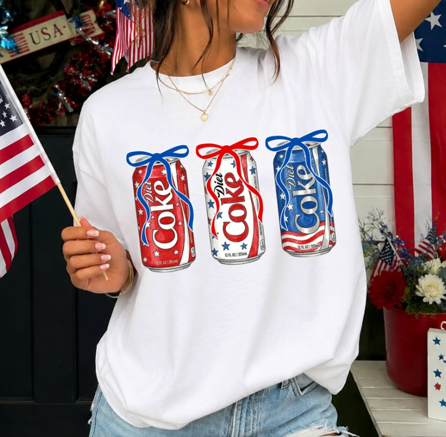 Patriotic Drink Trios (Include option in personalization box)