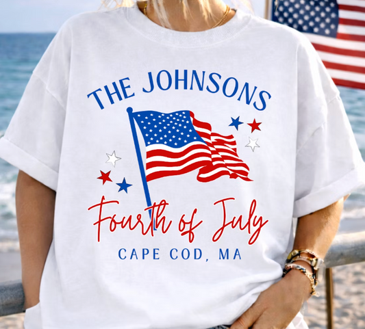 Family 4th of July (include family name in personalization box- message for group pricing)