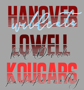 Custom YourTeam Striped Text - 0