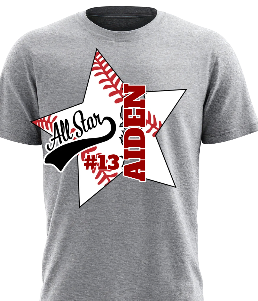 Custom Baseball Split All-Star