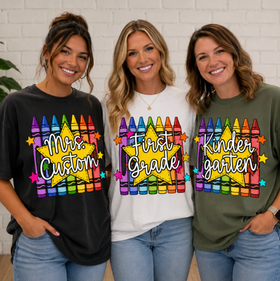 Customized Teacher Crayon Star