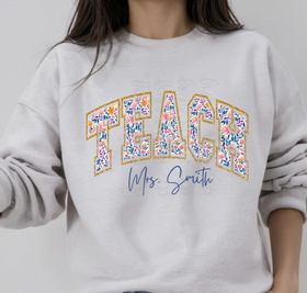 Customized Floral Teach