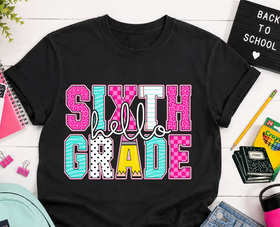 Hello (Pre-K through 6th- put in personalization box) - Pink