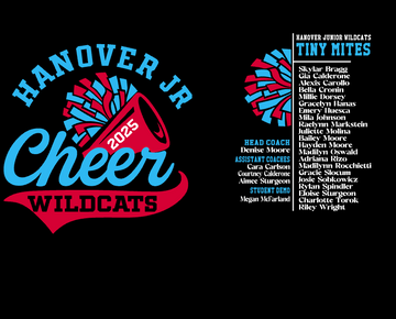 Hanover Wildcats Cheer Tee 2025 - 0