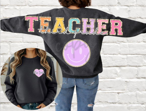 Personalized Teacher Varsity Back