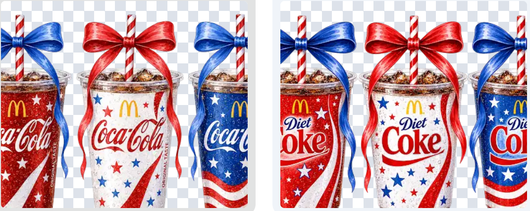 Patriotic Drink Trios (Include option in personalization box)
