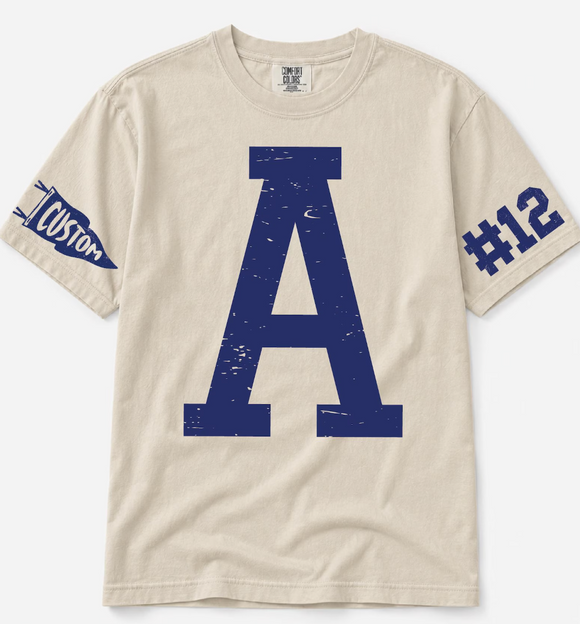 (YourTeam) Oversized Varsity Number