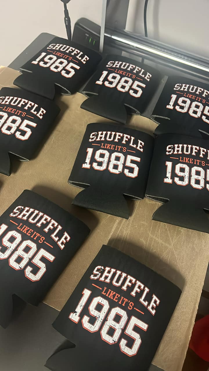 Shuffle Like 1985 Can Cooler