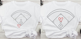 Heart on Field (include position and any ink color requests in personalization box)
