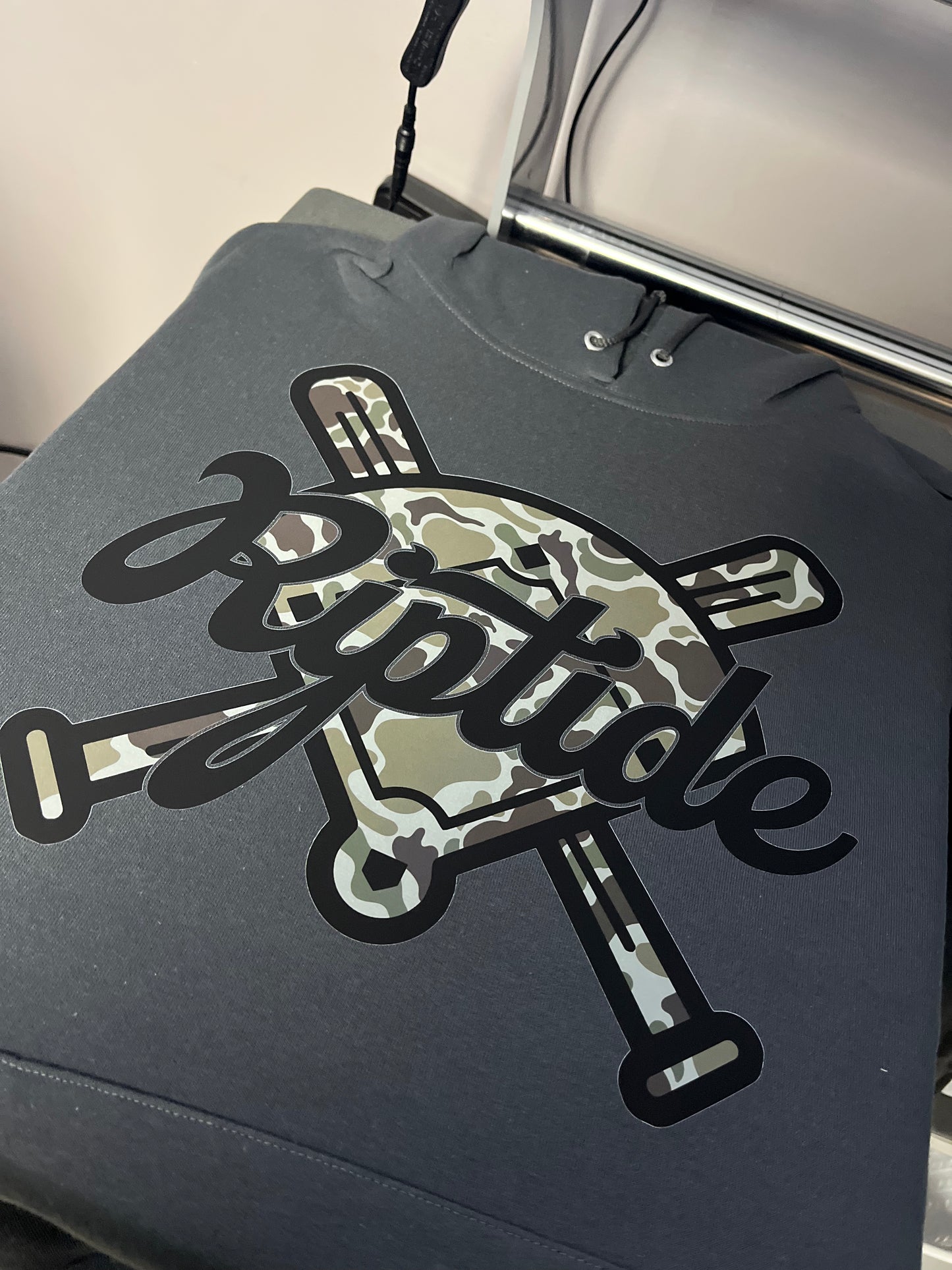 Camo Baseball/Softball Hoodie (Include team name in personalization box)
