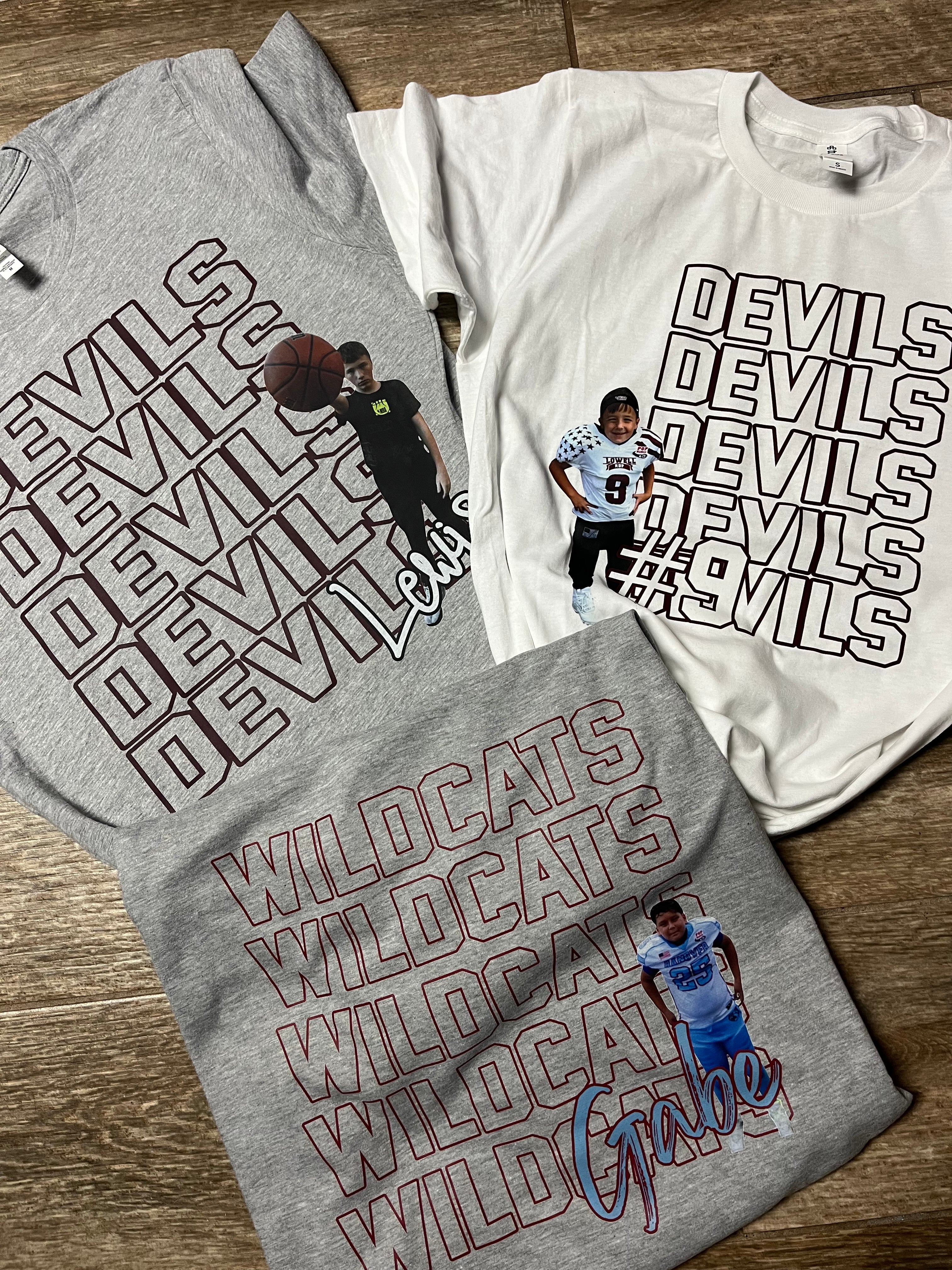 Photo Sports Tee (email photos and order # to kassi@msoshop.com after purchase) - 0