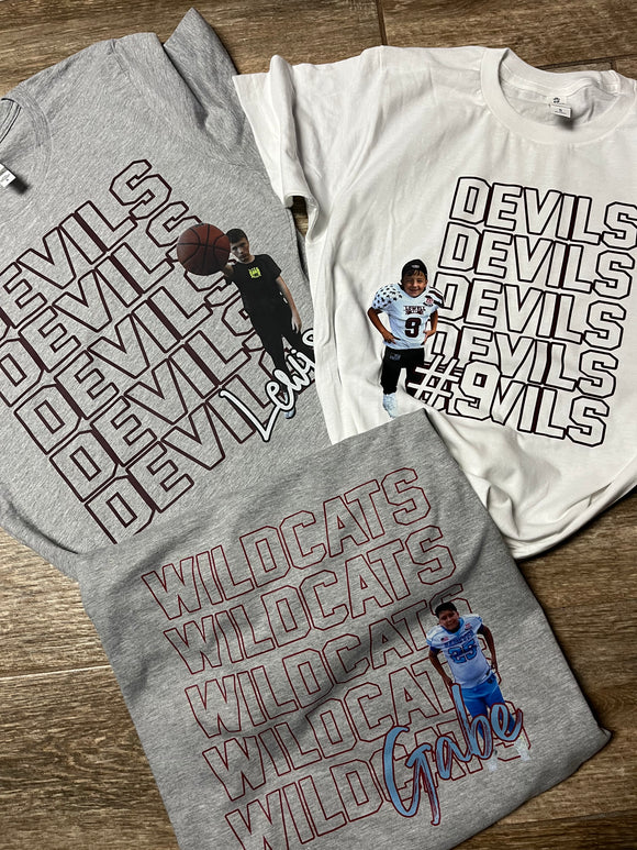 Photo Sports Tee (email photos and order # to kassi@msoshop.com after purchase)