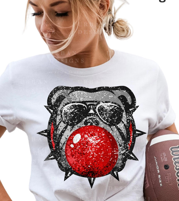 Faux Sequin Georgia bubblegum