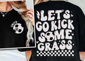 Soccer Kick Some Grass