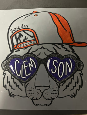 Clemson Heart Eye Hat Tiger