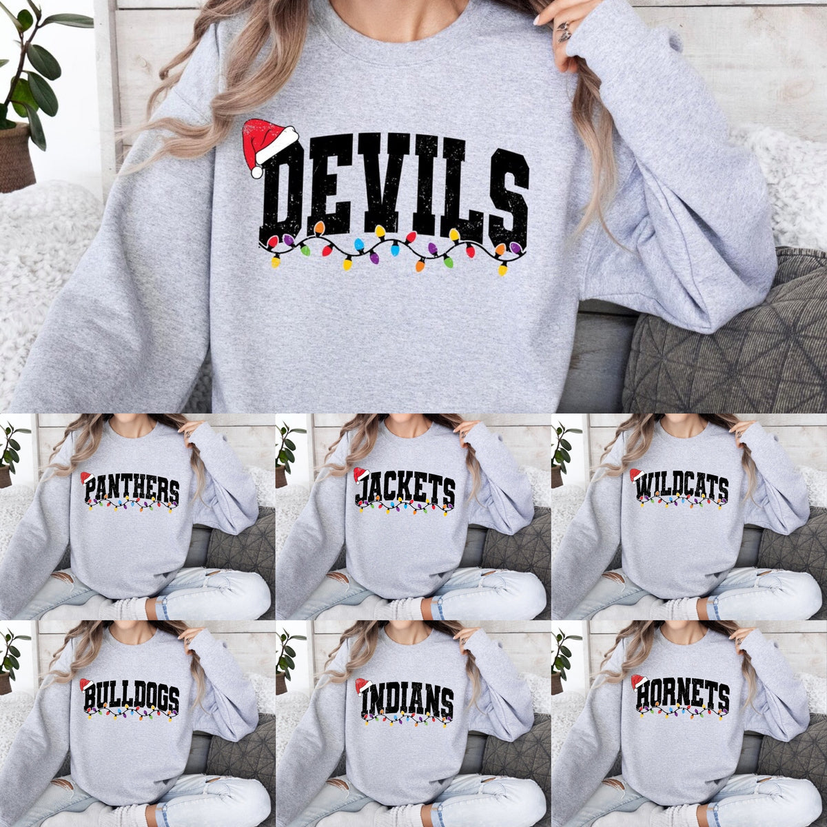 Varsity Spirit Christmas Light Crewneck