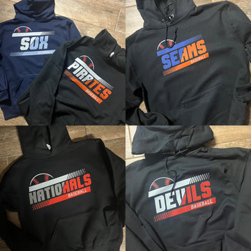 Split Color Tee Special (Include 2 colors, team name and sport in personalization box) **no additional discounts can be applied**