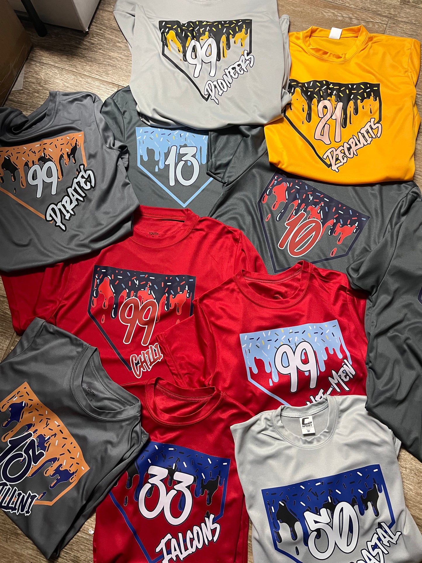 Dri-Fit Drip Special- no other promo codes can be used (include team name, colors and # in personalization box)