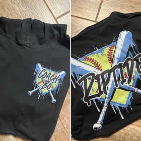 Softball Drip Bats Special (include 2 colors and personalization info in box)