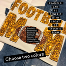 Custom Faux Sequin Print Sports Mom (Choose 2 colors and sport)-1