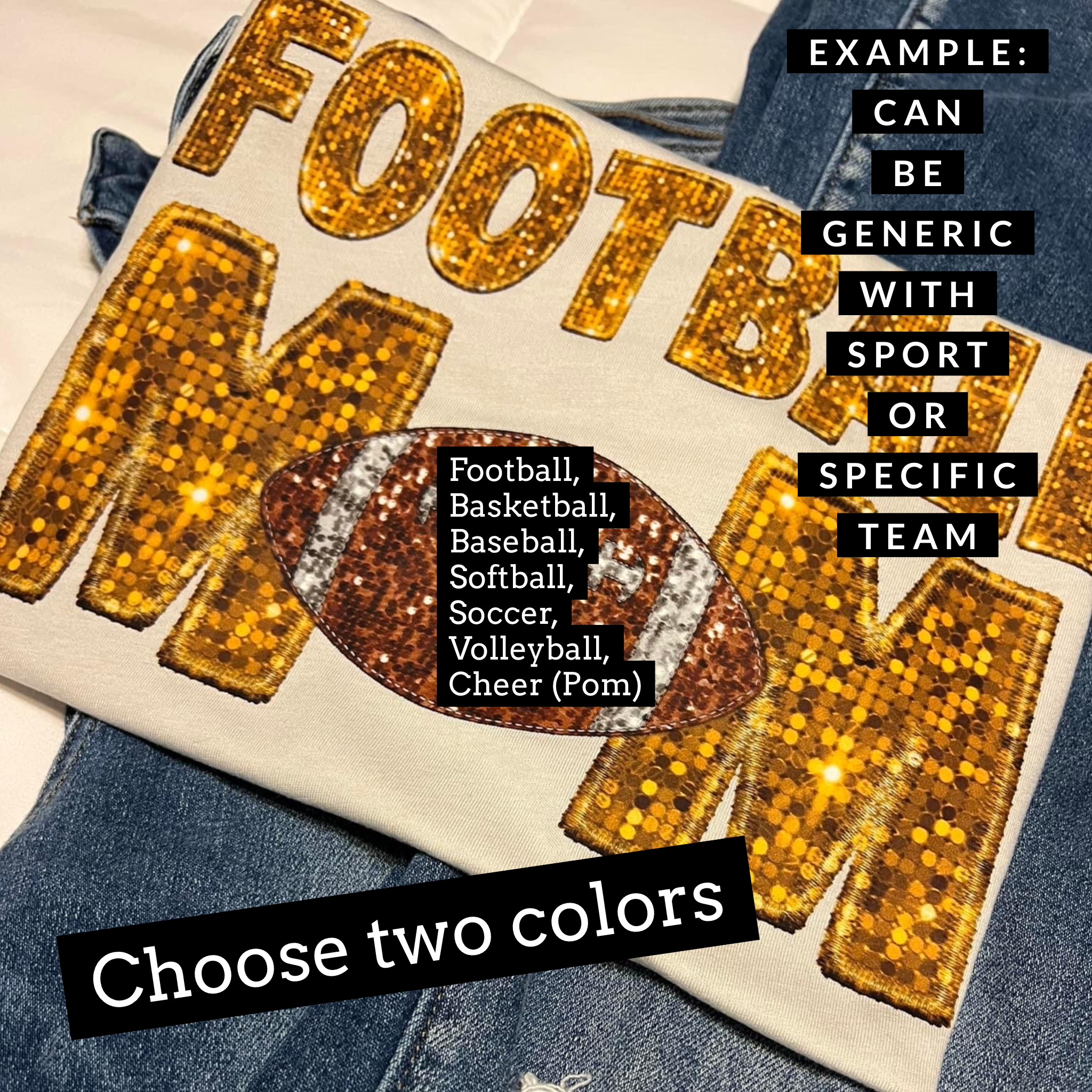 Faux-Sequin/Sparkle/Embroidery