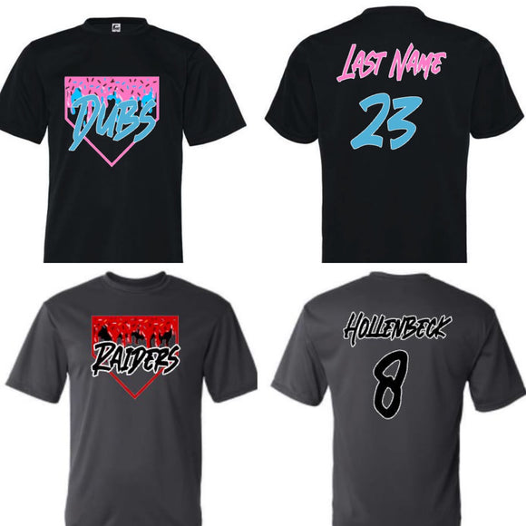 Team Drip Proof (in box include team name, shirt color, 2 drip colors and text color)