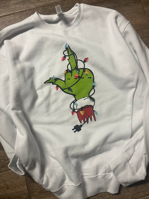 Green Guy Middle Finger