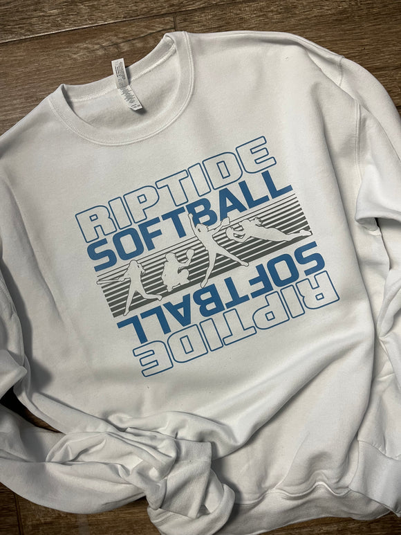 (YourTeam) Softball Players Stack (include team name and two ink colors in personalization box)