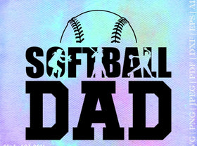 Softball Dad Silhouette