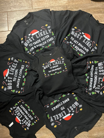 Most Likely To Family Tee