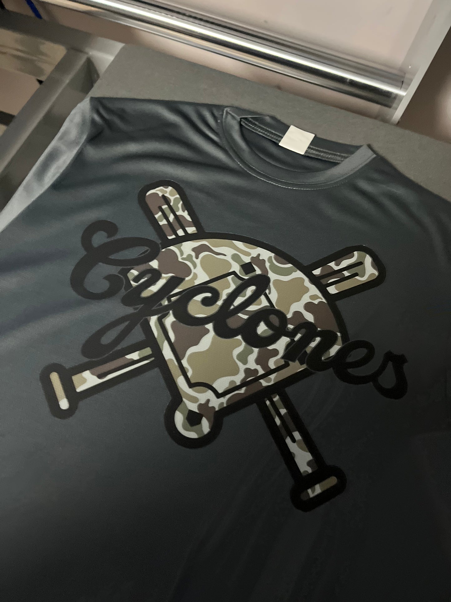Camo Baseball/Softball Hoodie (Include team name in personalization box)
