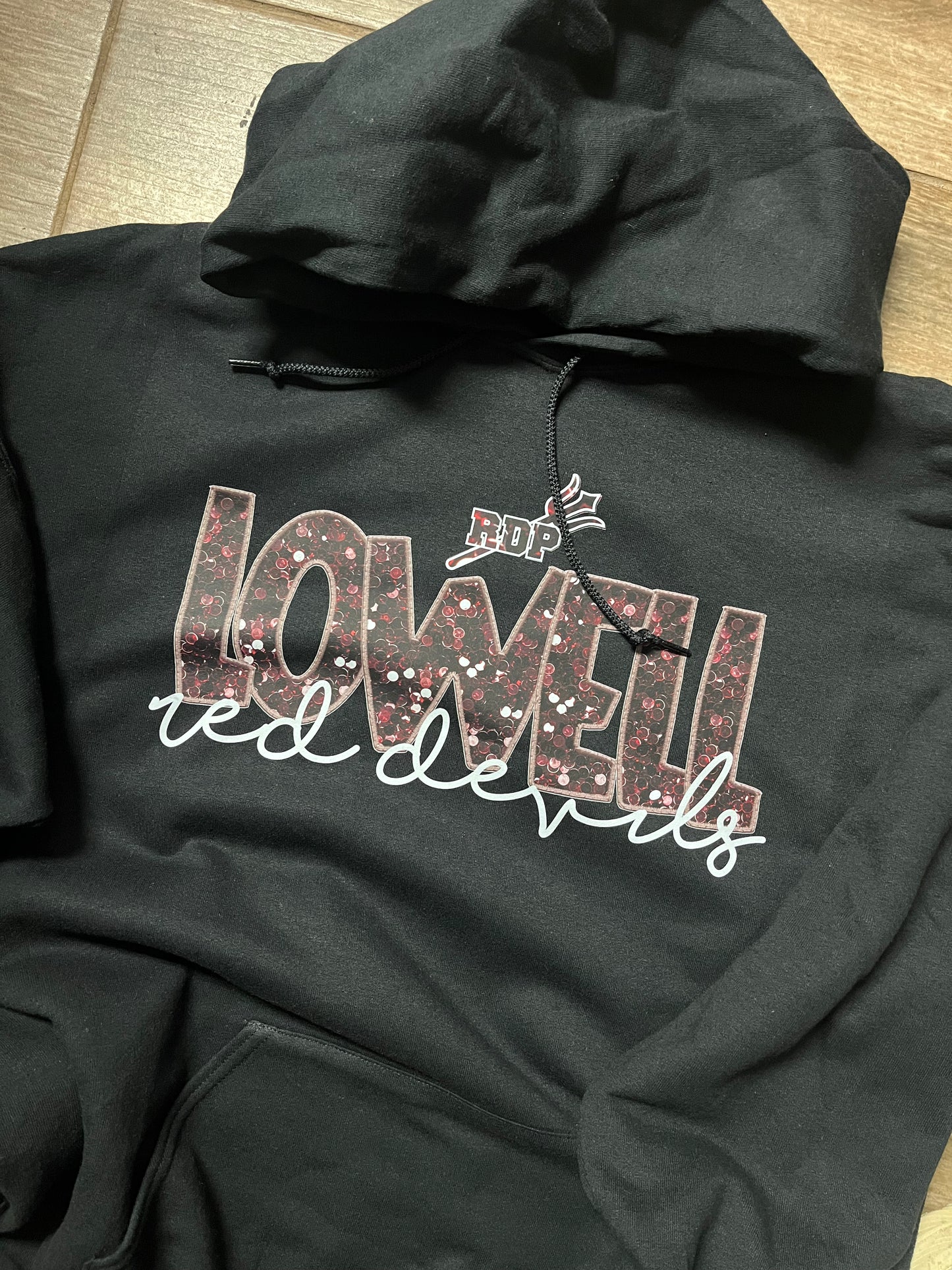 Faux-Sequin Lowell Devils