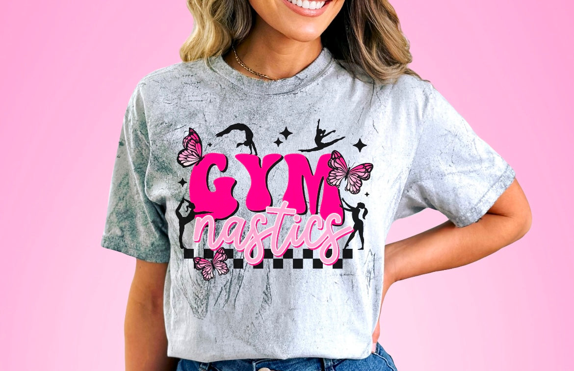Checker Pink Gymnastics