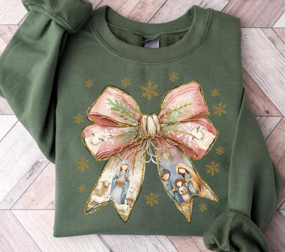 Nativity Coquette Crewneck