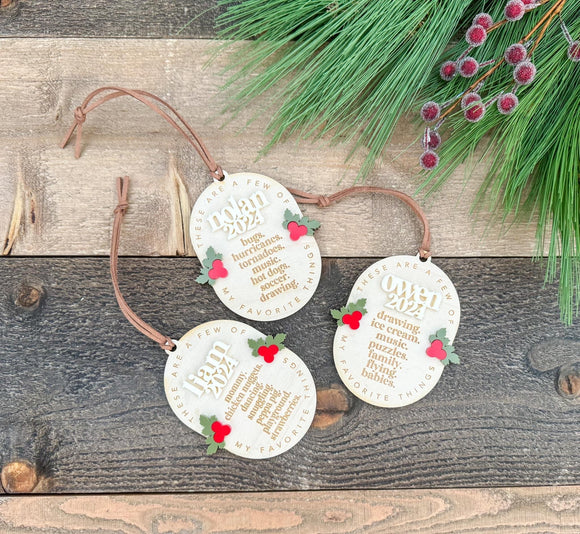 Favorite Things Ornament