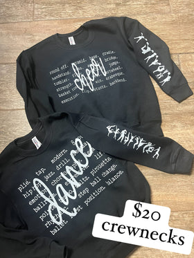 Cheer/Dance Crewneck Special
