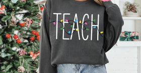 Teach Crewneck (on charcoal)