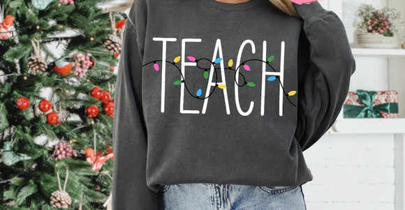 Teach Crewneck (on charcoal)