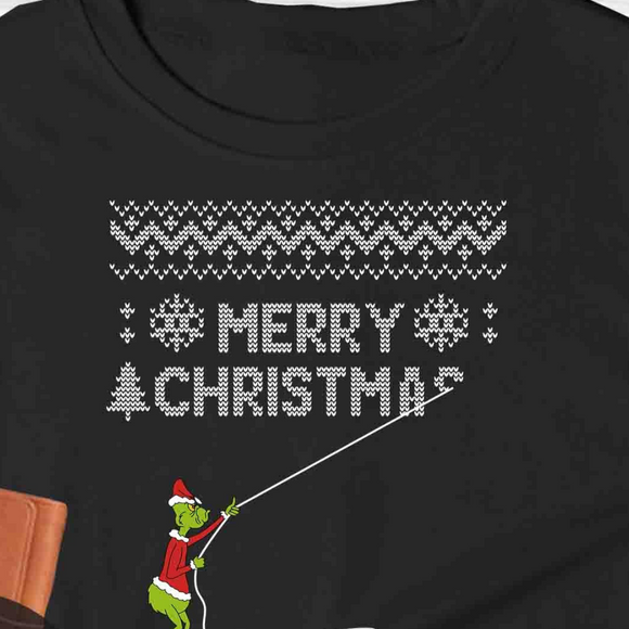 Green Guy Unraveling Sweater Christmas Crewneck