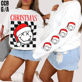 Christmas Smiley Sleeve