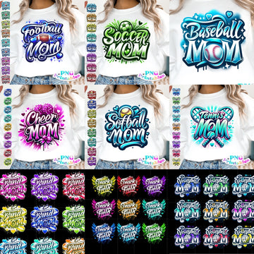 Airbrush Sports Mom (include sport in personalization box)