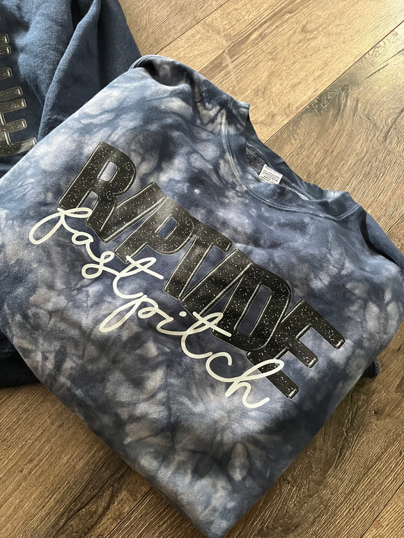 Faux-Sequin Riptide Fastpitch Tie Dye Sweatshirt
