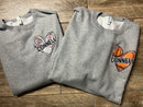 Personalized Sports Heart Crewneck (add name or # to personalization box)-1