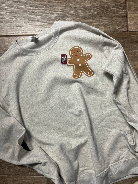 Little Gingerbread w/Coffee Crewneck