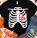 Baseball Softball Skeleton Heart-2