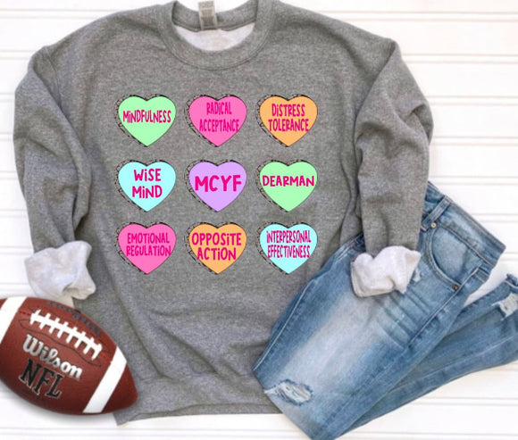 Conversation Heart Crewneck Special