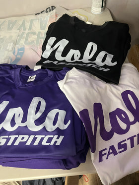 NOLA Fastpitch Classic Logo- DRIFIT TEE
