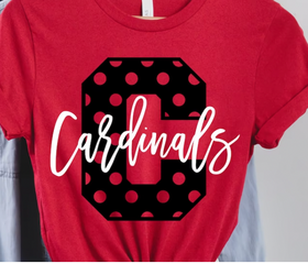Cardinals Polka Dot C